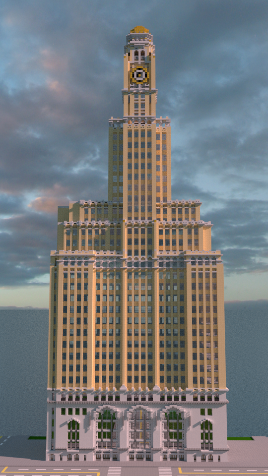 Williamsburg Savings Bank Tower   new york （ART DECO） Minecraft Map